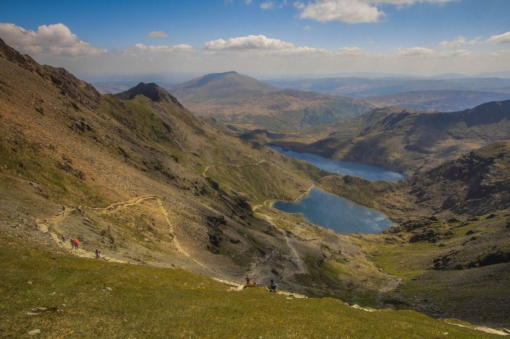 Llyn Llydaw and Gaslyn from above 