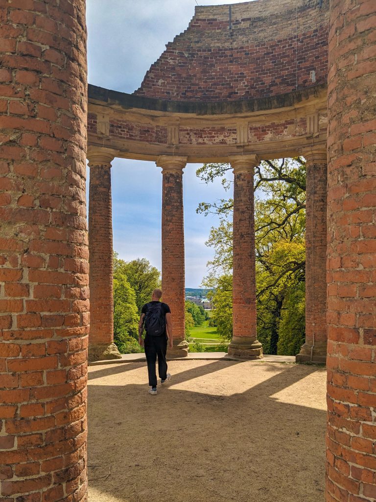 Here is me exploring some of the ruins near Sanssouci Park 