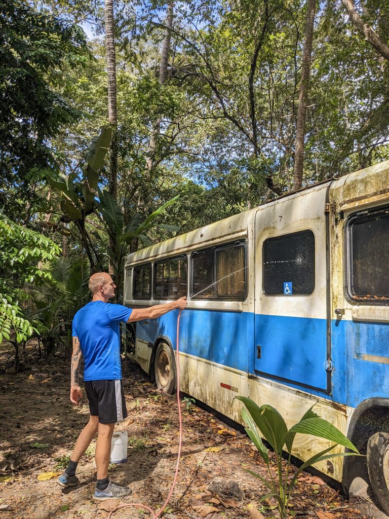 Another photo from our time working in the Costa Rican Jungel 