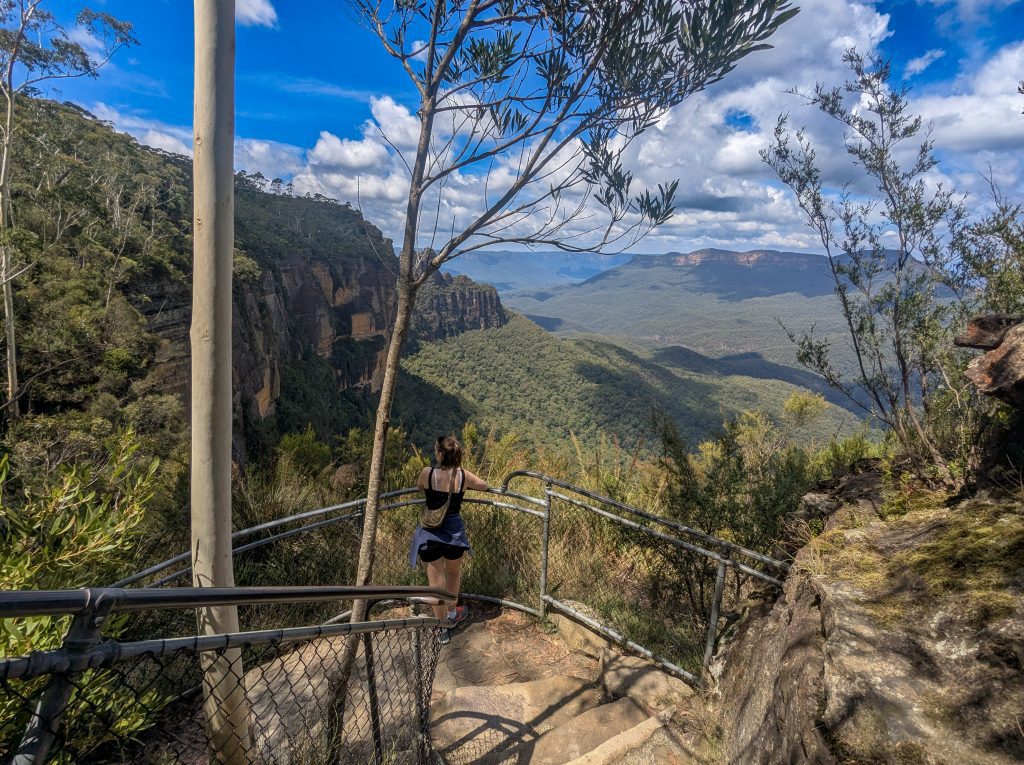 A view into the Jamison Valley in the Blue Mountains 