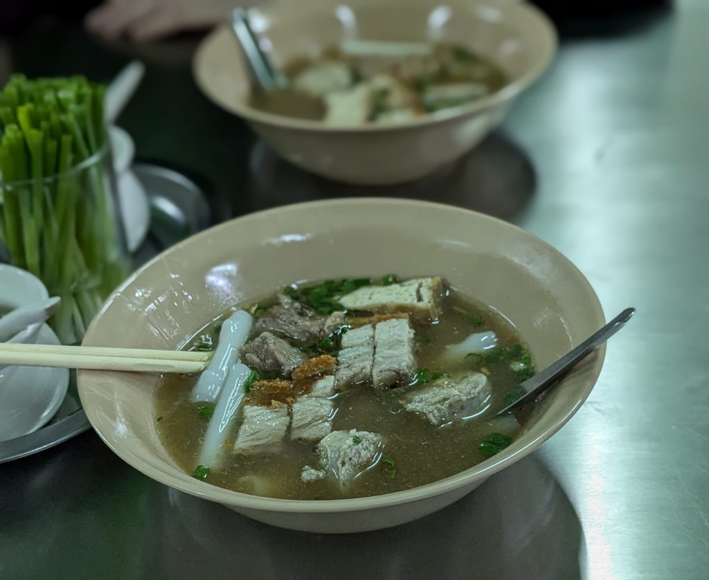 A bowl of Guay Jub at Guay Jub Chang Moi Tat Mai
