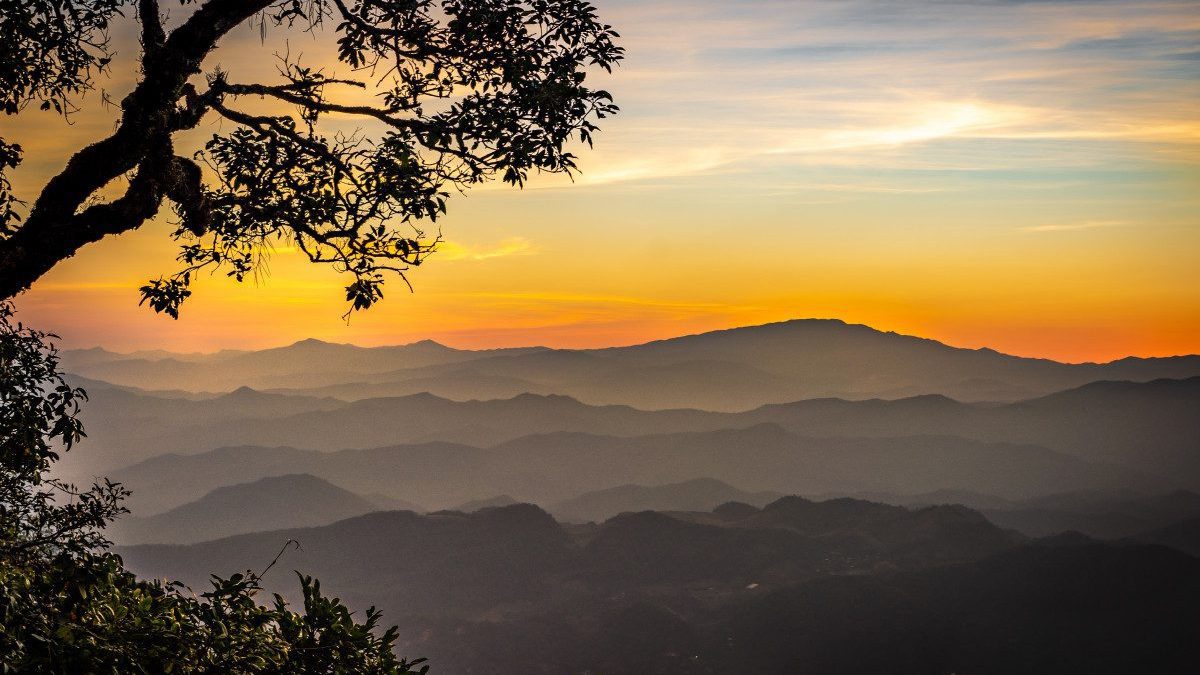 The photo shows the view from Doi Luang Chiang Dao