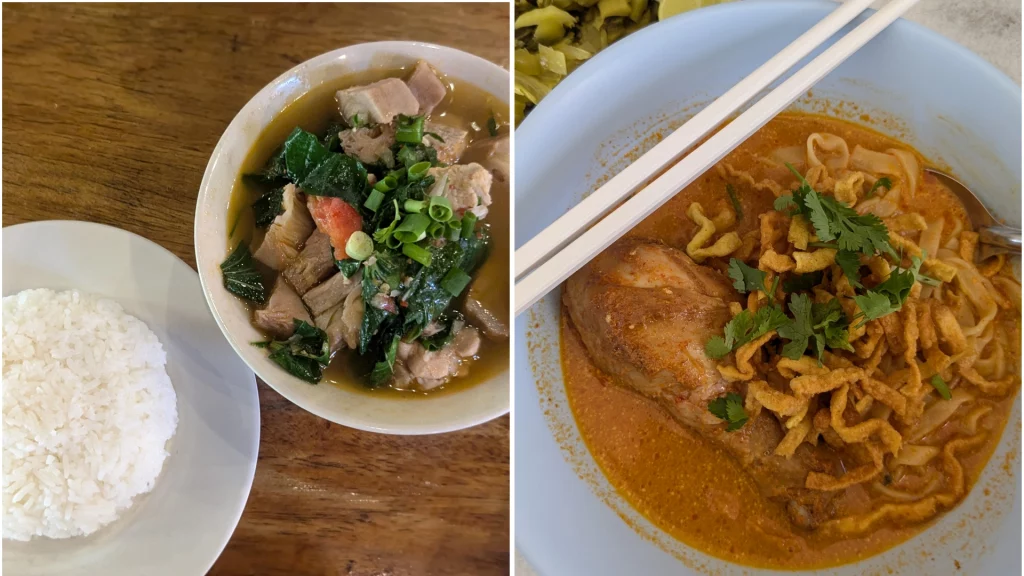 Traditional northern Thai dishes from Huen Muan Jai and Khao Soi Mae Sai