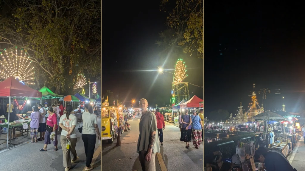 Scenes from Mae Hong Son's walking street